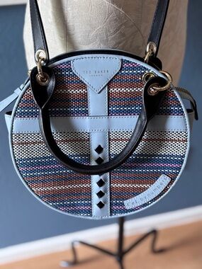 Ted Baker Colour by Numbers Corral Straw Circle Bag